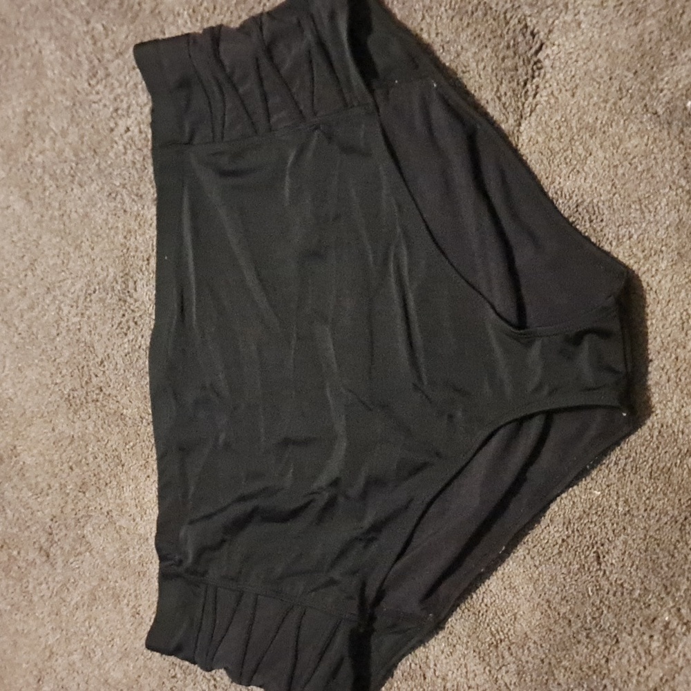 Women’s High-Waist Black Swim Briefs